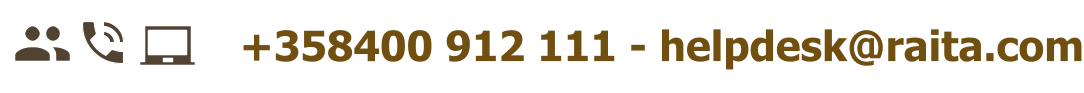 +358400 912 111 - helpdesk@raita.com