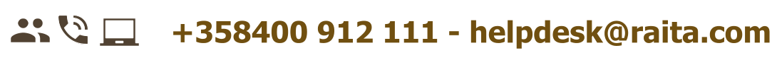 +358400 912 111 - helpdesk@raita.com