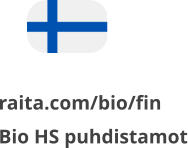raita.com/bio/fin Bio HS puhdistamot