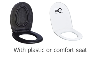 With plastic or comfort seat