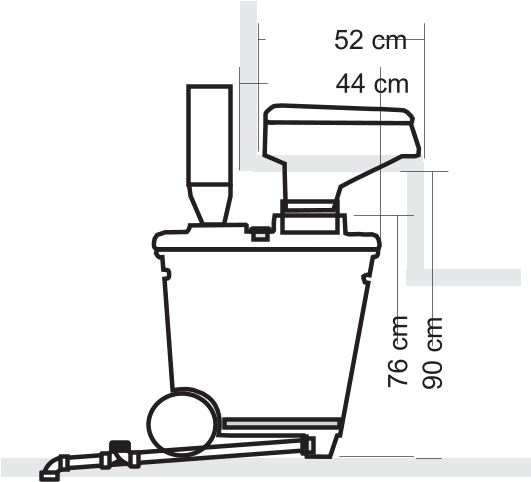 76 cm 90 cm 44 cm 52 cm