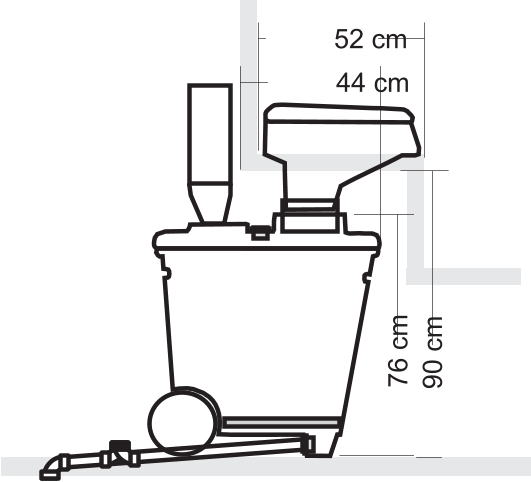 76 cm 90 cm 44 cm 52 cm