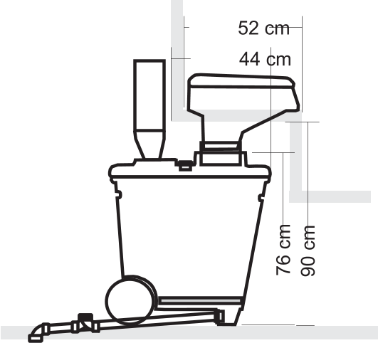 76 cm 90 cm 44 cm 52 cm