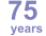 75     years