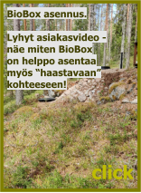 click BioBox asennus.  Lyhyt asiakasvideo -  näe miten BioBox on helppo asentaa myös “haastavaan” kohteeseen!