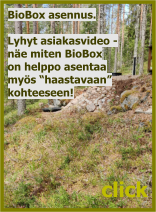 click BioBox asennus.  Lyhyt asiakasvideo -  näe miten BioBox on helppo asentaa myös “haastavaan” kohteeseen!