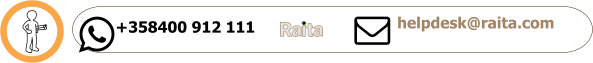 +358400 912 111 helpdesk@raita.com