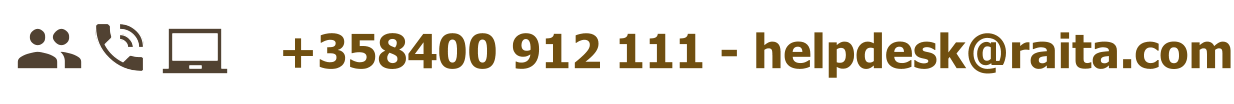 +358400 912 111 - helpdesk@raita.com