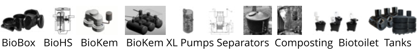 BioBox   BioHS   BioKem   BioKem XL Pumps Separators  Composting  Biotoilet  Tanks SK450